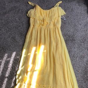 Beautiful long yellow sundress